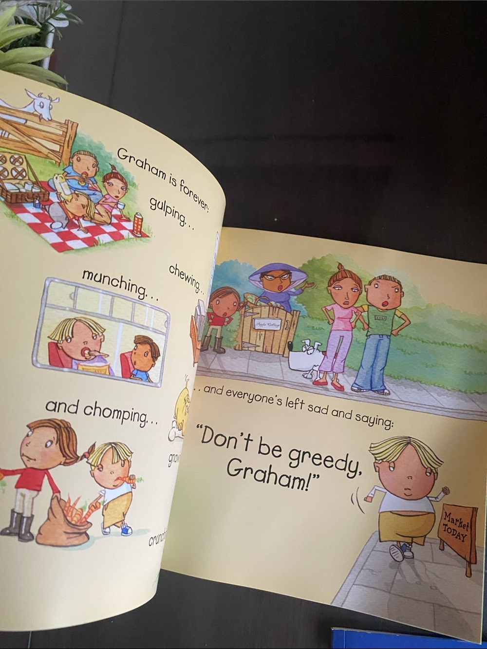 Don't Be Greedy, Graham a Cautionary Tale Book Usborne story - Picture 6 of 7
